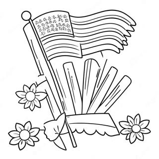 Festive Flag Day Decorations Coloring Page 87776-28213