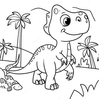 Dinosaur Sheet Adventures Coloring Pages