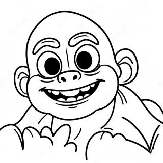 Creepy Goosebumps Monster Coloring Page 87850-28447
