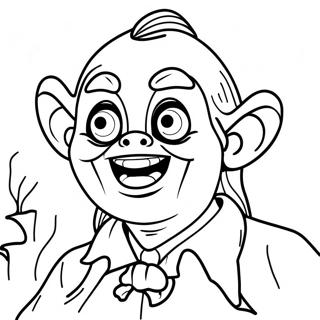 Goosebumps Ghostly Figure Coloring Page 87853-28457