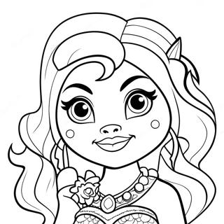 Clawdeen Wolf Monster High Coloring Pages