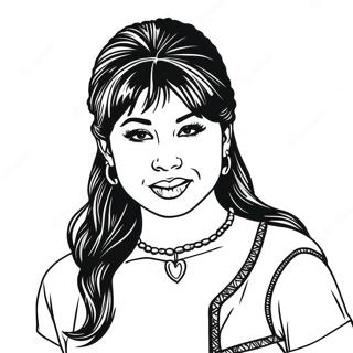 Selena Quintanilla Coloring Page 87901-28484