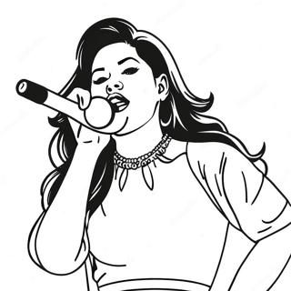 Selena Quintanilla Performing Live Coloring Page 87904-28314