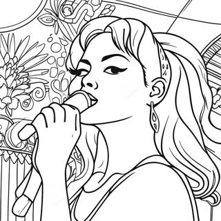 Selena Quintanilla Performing Live Coloring Page 87904-28315