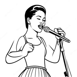 Selena Quintanilla Performing Live Coloring Page 87904-28493