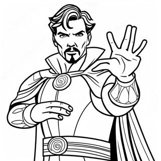 Doctor Strange Casting Spells Coloring Page 87928 28505