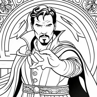 Doctor Strange With The Eye Of Agamotto Coloring Page 87930 28513