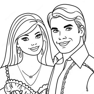 Barbie And Ken Coloring Pages