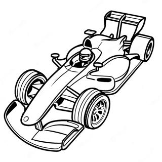 Fast Formula 1 Race Car Coloring Page 88006-28567
