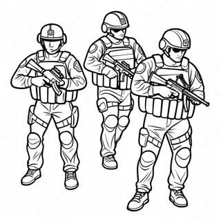 Swat Team Coloring Pages