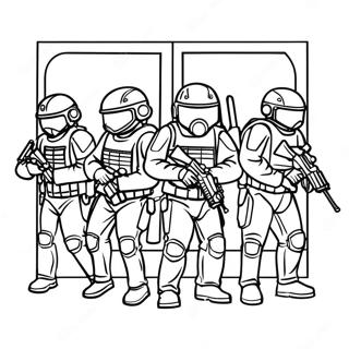 Swat Team Coloring Page 88031-28403