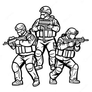 Swat Team Coloring Page 88031-28404