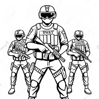 Swat Team Coloring Page 88031-28581