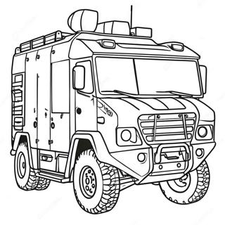 Tactical Swat Vehicle Coloring Page 88033 28592