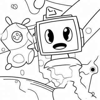 Geometry Dash Level Background Coloring Page 88135 28666