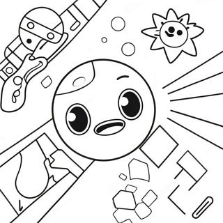 Geometry Dash Level Background Coloring Page 88135 28668