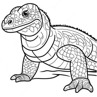 Komodo Dragon Coloring Pages