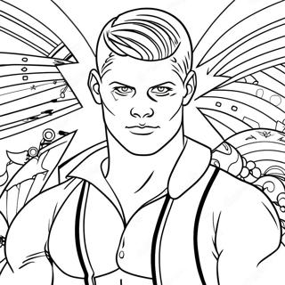 Cody Rhodes Coloring Pages