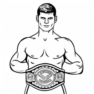 Cody Rhodes With Championship Belt Coloring Page 88287 28785
