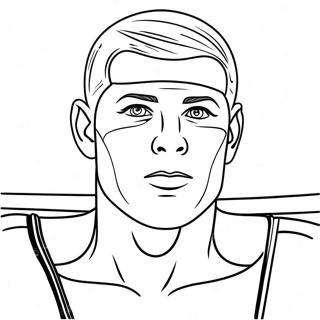 Cody Rhodes Wrestler Pose Coloring Page 88288-28792
