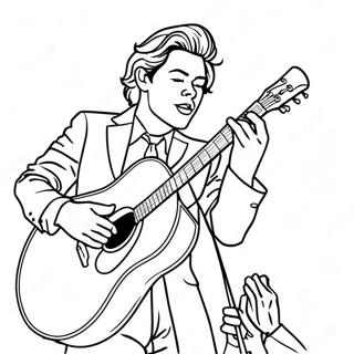 Harry Styles In Concert Coloring Page 88338-28821