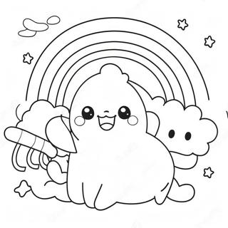 Rainbow Friends Yellow Coloring Pages