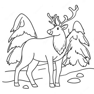 Reindeer Coloring Page 88467-28918