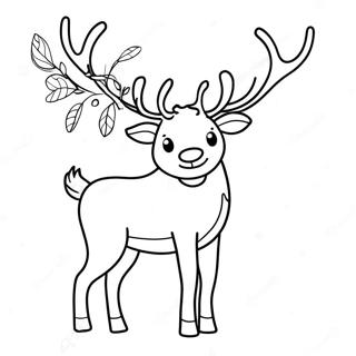 Reindeer Coloring Page 88467-28919