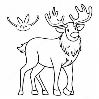 Reindeer Coloring Page 88467-28920