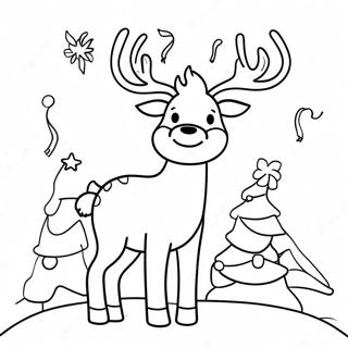 Raindeer Coloring Pages