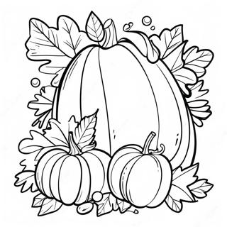 Cornucopia Coloring Pages