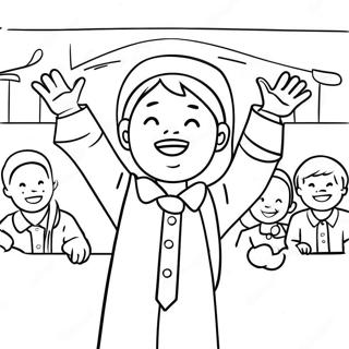 Kindergarten Graduation Coloring Pages