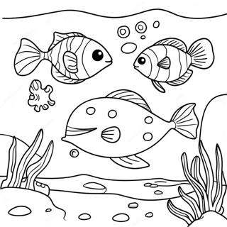 Colorful Ocean Ecosystem Coloring Page 88701-29108