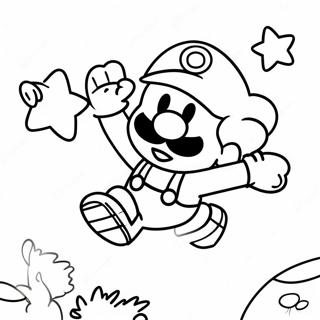 Paper Mario Jumping Adventure Coloring Page 88726-29122