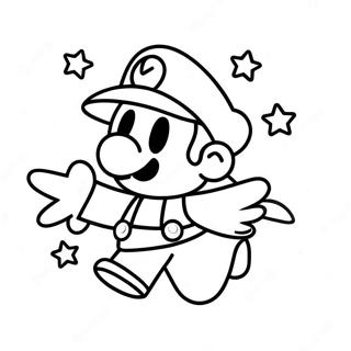 Paper Mario Coloring Pages
