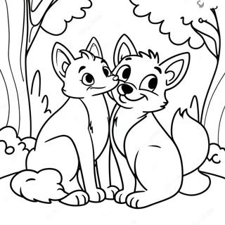 The Fox And The Hound Coloring Pages