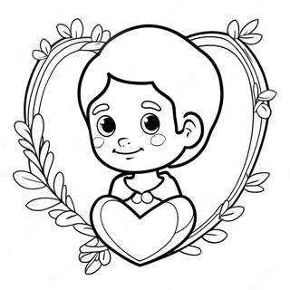 Boy Valentine Coloring Pages