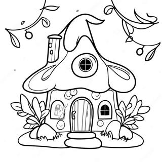 Fairy House Coloring Pages
