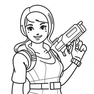 Fortnite Girl Coloring Pages