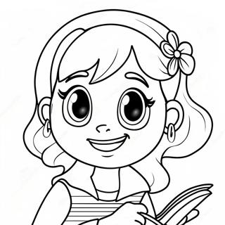 Funny Dork Diaries Character Coloring Page 88983-29317