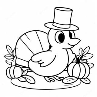 Bluey Thanksgiving Coloring Pages