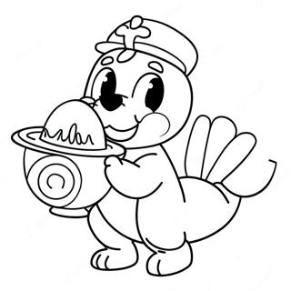 Bluey Thanksgiving Coloring Pages