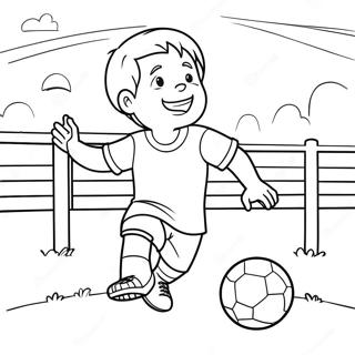 Arthur Playing Soccer Coloring Page 89113-29426