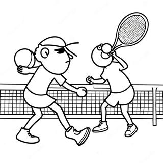 Tennis Coloring Pages