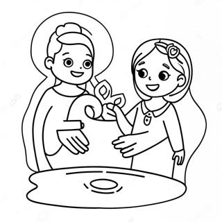 Baptism Coloring Pages