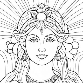 Goddess Coloring Page 89291-29554