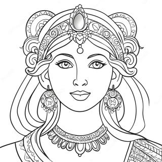 Goddess Coloring Page 89291-29555