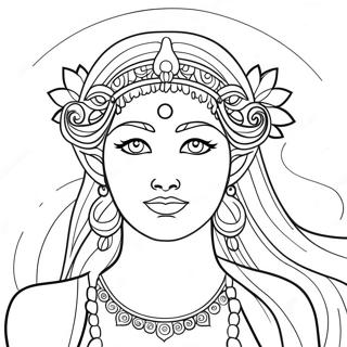 Goddess Coloring Page 89291-29556