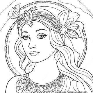 Goddess Coloring Pages