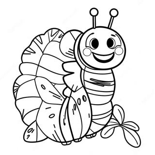 Colorful Very Hungry Caterpillar Coloring Page 89395-29638